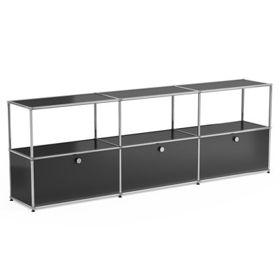 Modular Metal Accent Cabinet With Adjustable Shelves by Hokku Designs