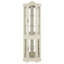 Vitrine de coin lumineuse avec portes et tablettes en verre trempé - rangement élégant en chêne pour le décor du salon et de la chambre à coucher-1356565350
