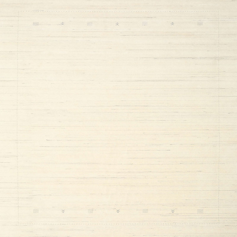Surface beige contemporaine tapis, Carré 6 pi x 6 pi