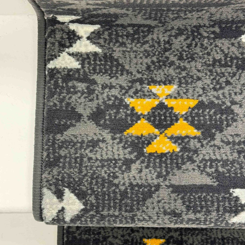 Stair Runner Geometric Area Rug, Runner 70 x 720 cm