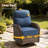 7 - Person Outdoor Wicker Furniture Conversation Patio Set With Plush 6" Cushions, All-Weather Comfort-1832225046-1832225047