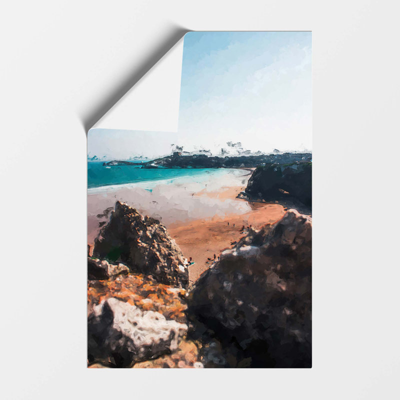 Tolcarne Beach in Newquay - Frameless Print, 42 cm H x 29.7 cm W