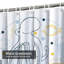 Rideau de douche avec 12 crochets-618631495