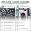 Tapis d'intérieur antidérapant lavable à la machine, motif antilope anthracite-247041480-247041483