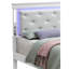 Lit double chic en couleur champagne argenté. H 53 po x l 57 po x P 80 po. Style transitionnel pour chambre à coucher moderne. Assemblage requis et magnifique. H 80 po x P 53 po. Esthétique de chambre à coucher design. Nécessaire à la maison