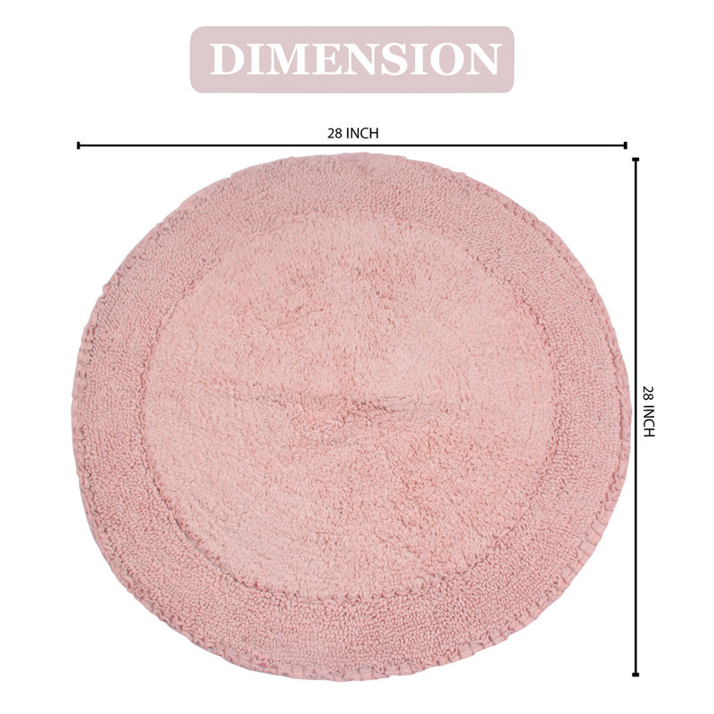 Tapis pour salle de bain 28 po, Rose