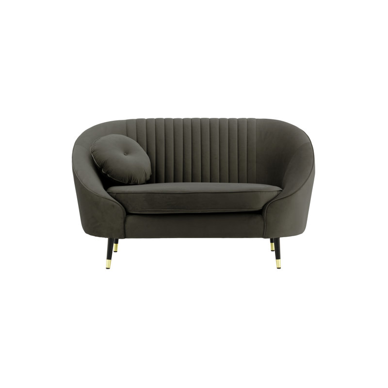 Shyann 2 Seater Loveseat, Graphite