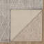 Tapis géométrique gris tissé à la main-61240051
