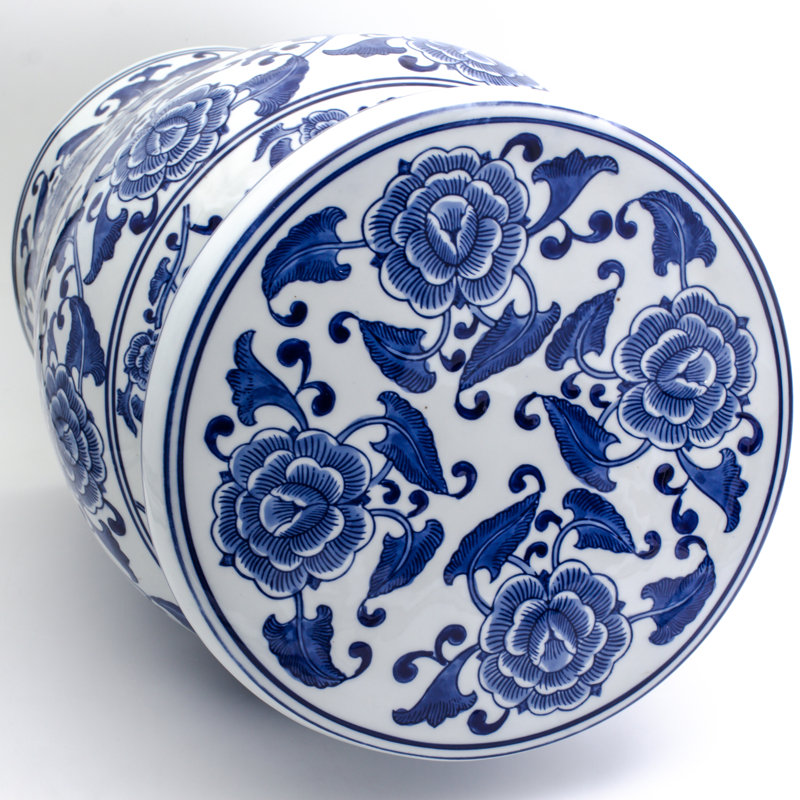 Tabouret sur pied 18 po Blue Garden
