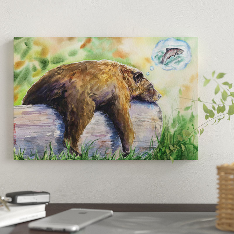 « rêver », reproduction d’impression sur toile, H 8 po x l 12 po x P 0,75 po, Toile tendue