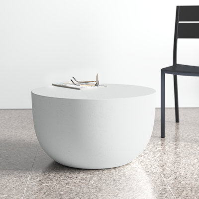 Table d'appoint ronde en aluminium Eponine