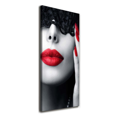 Lace Mask - Wrapped Canvas Print