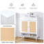 Armoire de rangement moderne et minimaliste, armoire à chaussures en rotin, armoire de lit