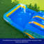 Toboggan aquatique gonflable Herokiddo Tropical Breeze de 7 m (23 pi) en vinyle marbré de qualité commerciale, à double voie, avec piscine intégrée et système de drainage, pour enfants et adultes (avec souffleur), pour l'intérieur et l'extérieur, idéal pour les fêtes d'anniversaire, location de qualité, grand gonflable, toutes saisons