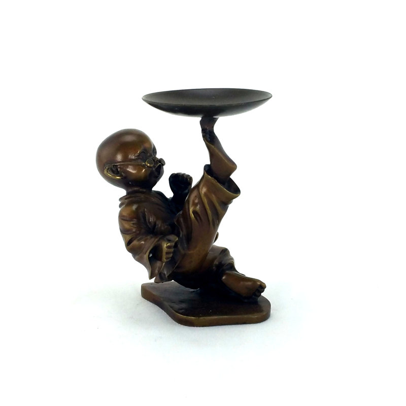 4'' H Brass Tabletop Tealight Holder