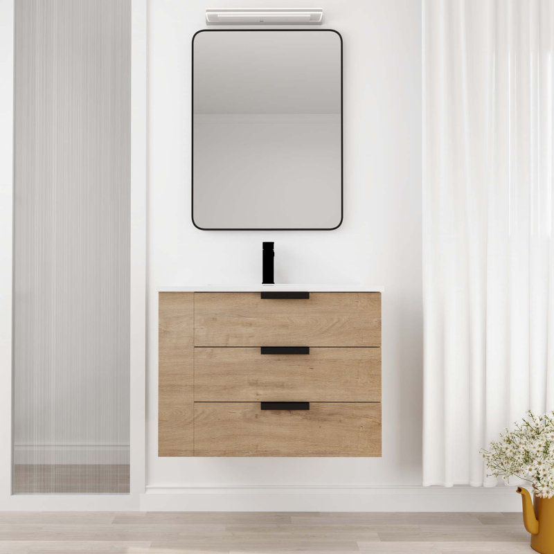 Meuble-lavabo de salle de bain avec comptoir
