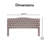 Elle Decor Celeste Tufted Upholstered Padded Headboard with Contemporary Button Tufting-21000039-20300968