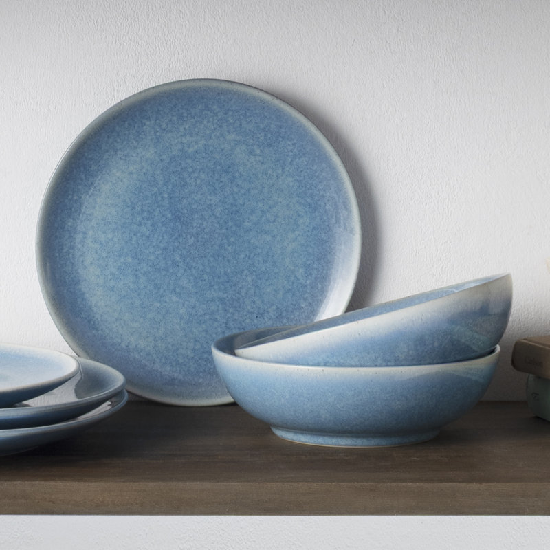 Service de vaisselle 12 pièces Colorwave Kiln Azure, service pour 4