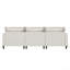 Module de canapé modulaire 3 places pour canapé modulaire modulaire, siège large, canapé en nuage de chenille avec coussins décoratifs, mobilier d'intérieur rembourré pour salon, chambre à coucher, appartement (modulaire)-557150365