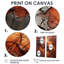 Collage d'arbre de séquoia abstrait brun et brun - art mural traditionnel-30287570-30287568-30287571