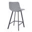 Tabouret de comptoir 35 po avec assise et repose-pieds en acier inoxydable-1563226211