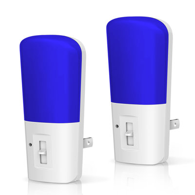 White Dimmable Blue LED Night Light With Vertical Design