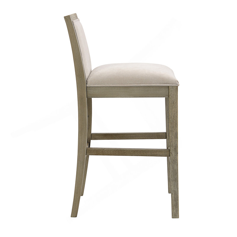 Ensemble de 2 tabourets de bar de 30,5 po de hauteur, structure, coussin en tissu éponge et tabourets de bar rembourrés
