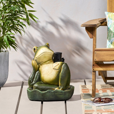 Base de parasol grenouille en béton - solide, 13,88 po x 12,71 po 15,04 po, 60,45 lb, 19,75 po 17,5 po 17,5 po, support 61,93 lb, 13,88 po P, 12,71 po, 15,04 po, 19,75 po, P 17,5 po