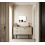 Cadre noir en bois massif avec trois adorables chiots (16 po x 24 po)