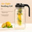 Pichet à infusion de fruits robuste en pot Mason