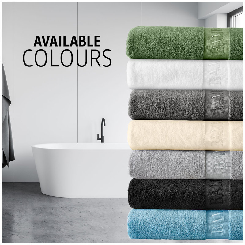 6-Piece Bamboo Cotton Towel Bale Set – Super Soft, Ultra-Absorbent Family Pack Towels with 2 Bath, 2 Hand, 2 Washcloths