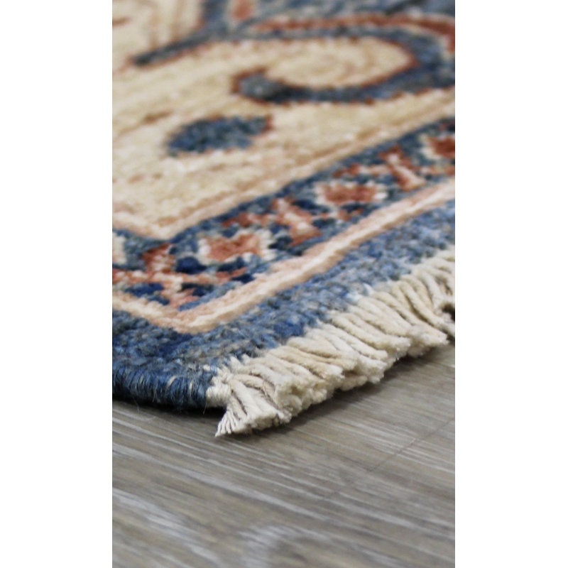 Agra One-of-a-Kind Rectangle 5'2" x 9'7" Hand Knotted Area Rug