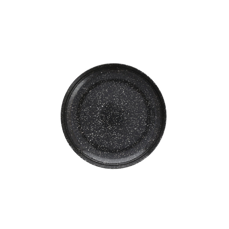 Camp Coupe Melamine Dessert Plate, Charcoal