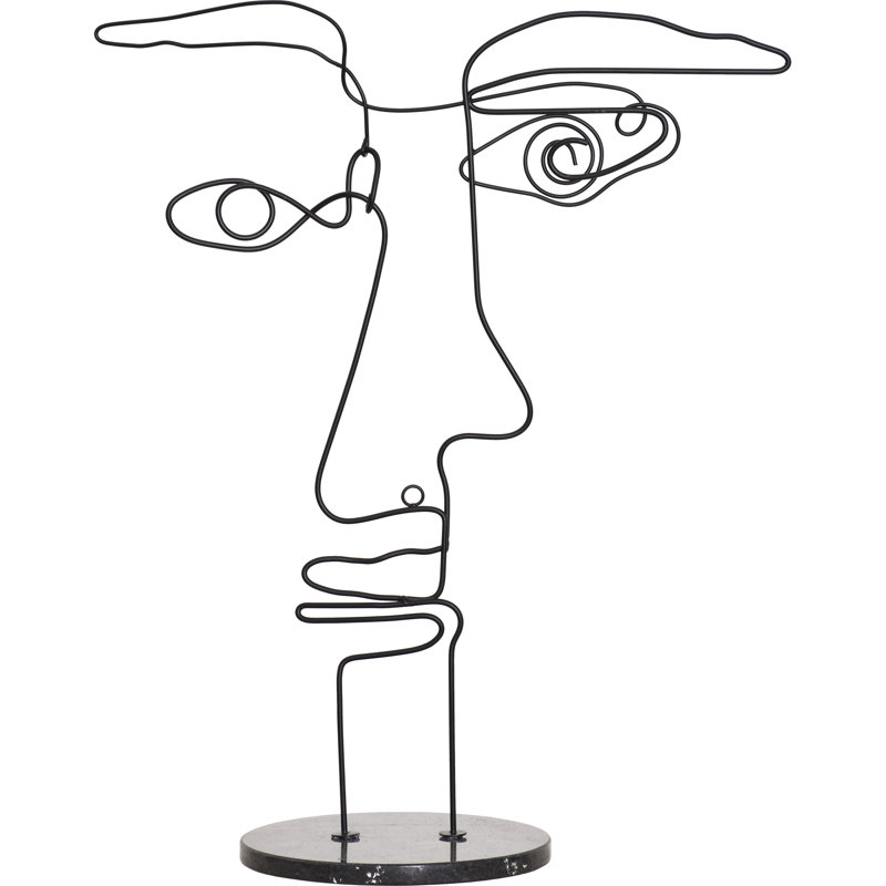 Statue contemporaine contour devers