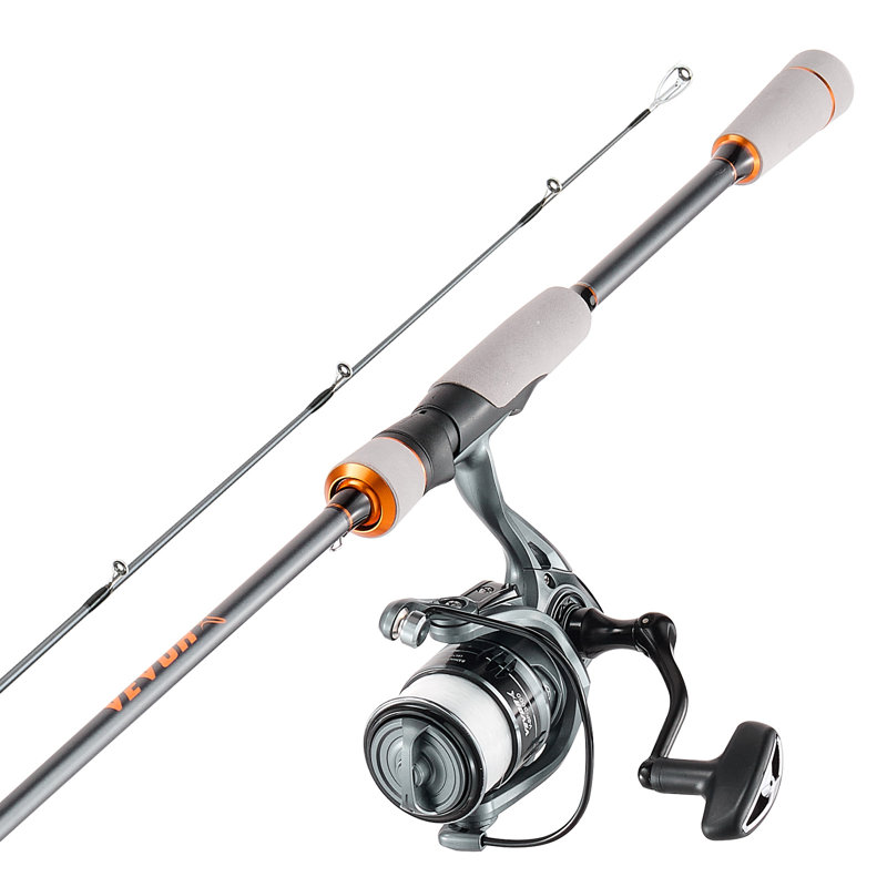 5 6 fishing rod and reel combo Wild 5'6" Ultra Light 2-Piece Spinning and full tackle kit ready for your outdoor adventure. VEVOR Rod and Fishing Reel