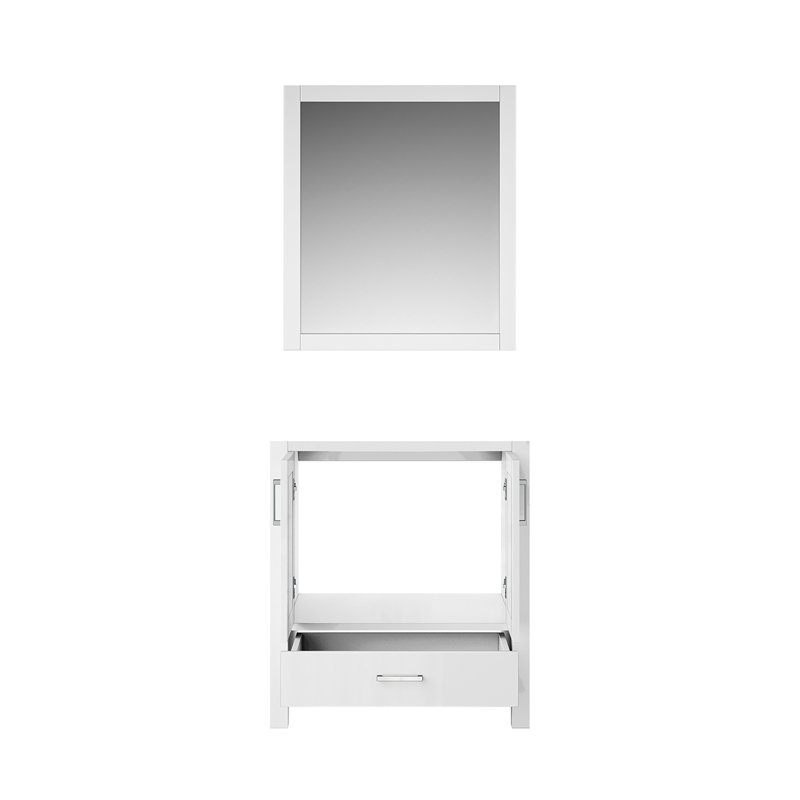 Meuble-lavabo l 30 po x P 22 po et miroir 28 po, Blanc