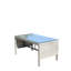 Table basse d'extérieur 1 table basse avec verre trempé transparent