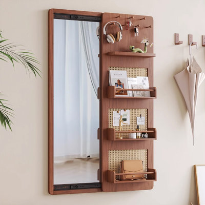 Miroir pleine grandeur rectangulaire en bois massif