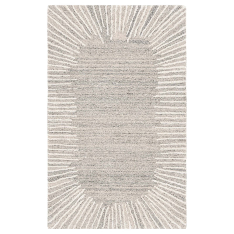 Fifth Avenue 129 Area Rug In Grey / Ivory, Rectangle 3' x 5'