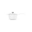Le Creuset Enameled Cast Iron Signature Sauce Pan 1.75Qt. - White, Crucible Ss Knob