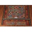 Tapis oriental géométrique en laine Kilim 8 x 10