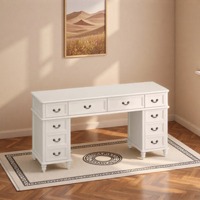 Bureau à dix tiroirs avec rangement