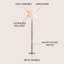 Lampe sur pied 60,5 po Signe