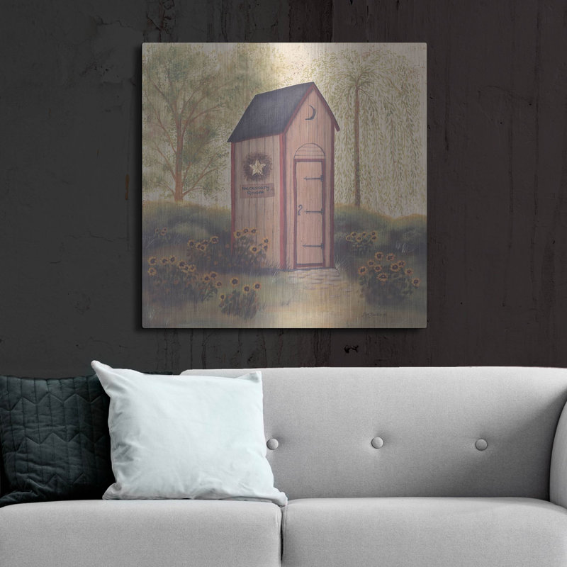 «Folk Art Outhouse I» par Pam Britton, H 36 po x l 36 po