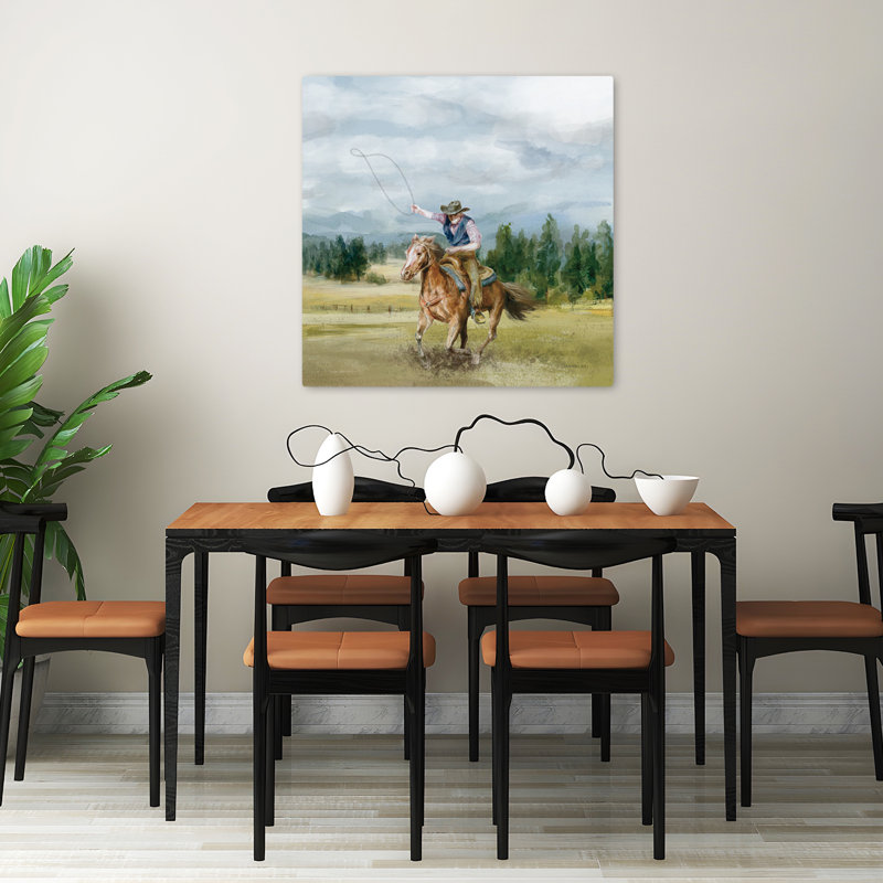 Riders Of The Range Ii, art contemporain, H 32 po x l 32 po