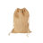 Metal Vintage Rustic Indoor Outdoor Gold Decorative Bells With Brown Jute Rope And Canvas Drawstring Tote Set