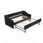 Lit de jour en velours avec couchette, port USB, poches latérales-399043012