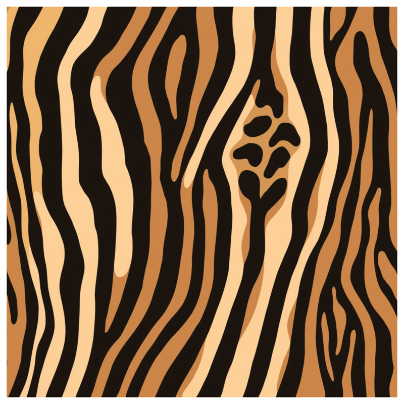 Zebra Stripes Pattern Canvas Gallery Wrap in Many Sizes, 12 x 12 inches