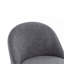 Chaise rembourrée en tissu et fer