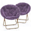 Chaises de salle à manger rembourrées rondes, chaises pliantes Papasan, chaises de lecture pour la chambre à coucher-95209941-101920691